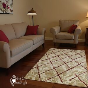 سجاد قطيفة مودرن بيج نبيتى تصميم رائع مقاس 200سم 280 سم