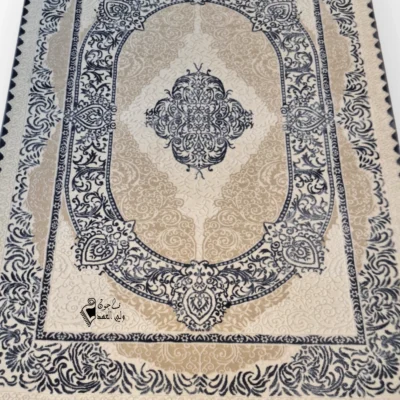 سجاد كلاسيك بيج أزرق 12